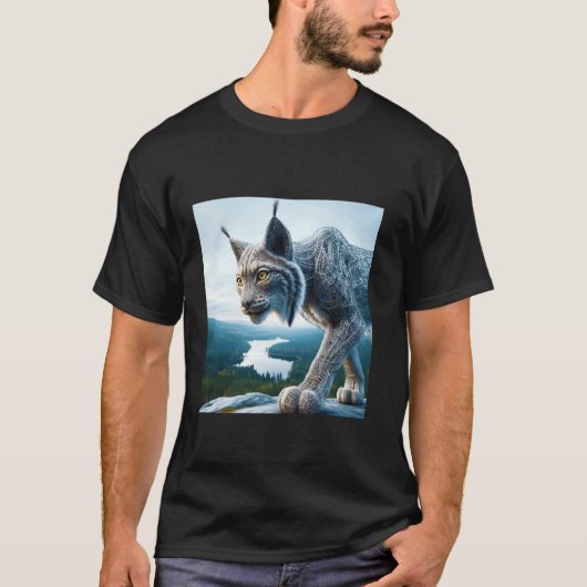 Fantasy Wired Lynx Bos T-shirt (Voorkant)