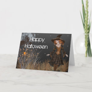 Fantasy Witch 10 Happy Halloween Wenskaart Kaart
