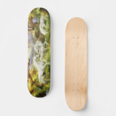 Fantasy Witte Eenhoorns In Veld Skateboard (Voorkant)