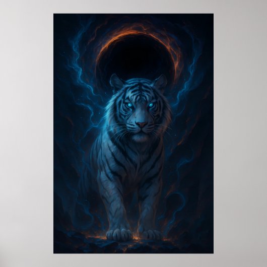 Fantasy Witte Tijger – Mystic Aura Serie Poster (Voorkant)