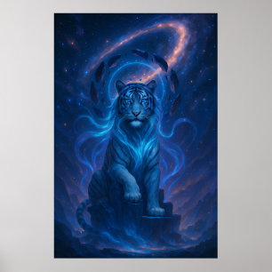 Fantasy Witte Tijger – Mystieke Aura Serie Poster