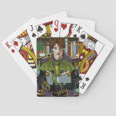 Fantasy Wizard Boeken Dragon Potions Pokerkaarten (Achterkant)