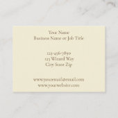 Fantasy Wizard Boeken Dragon Potions Visitekaartje (Achterkant)