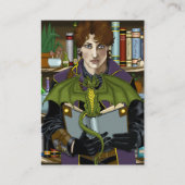 Fantasy Wizard Boeken Dragon Potions Visitekaartje (Voorkant)