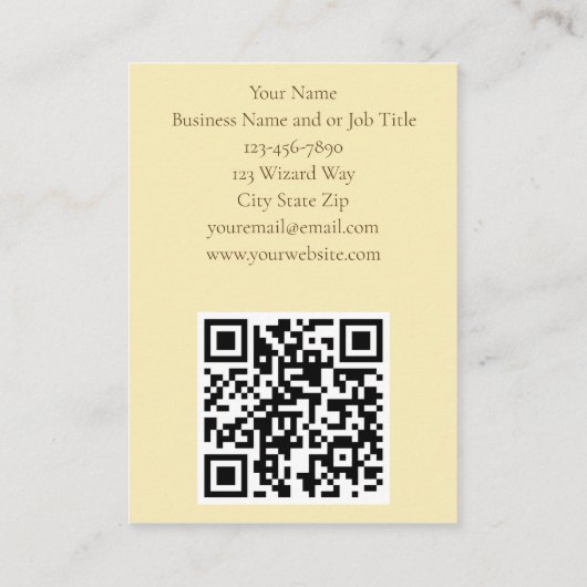 Fantasy Wizard Boeken Dragon Potions Visitekaartje (Achterkant)