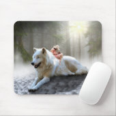 Fantasy Wolf en Girl Muismat (Met muis)