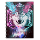 Fantasy Wolf Spiral Notitieboek (Voorkant)