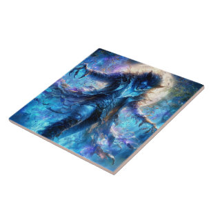 Fantasy Wolf Wereld Tegeltje