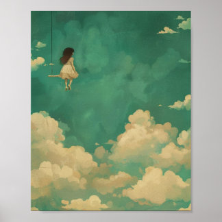 Fantasy Wolken in de lucht Dromer Art Print