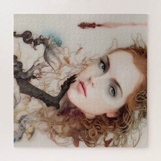 Fantasy Woman AI Generated Art Puzzle Legpuzzel (Horizontaal)