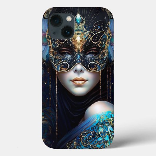 Fantasy Woman Wearing Mask Case-Mate iPhone Case (Achterkant)