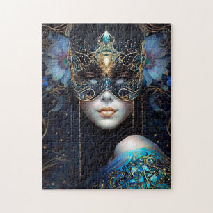Fantasy Woman Wearing Mask Legpuzzel