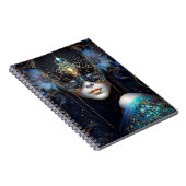 Fantasy Woman Wearing Mask Notitieboek (Rechterzijde)