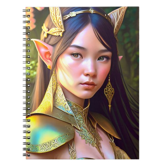Fantasy Woodland Elf Notitieboek (Voorkant)