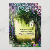 Fantasy Woodland Enchanted Glow Forest Flowers Kaart (Voorkant / Achterkant)