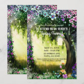 Fantasy Woodland Enchanted Glow Forest Prom Kaart (Voorkant / Achterkant)