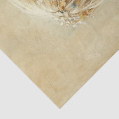 Fantasy Woodland Fairy with Wildflowers Decoupage Tissuepapier (Detail)