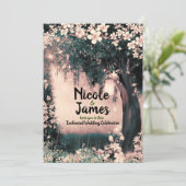 Fantasy Woodland verscheurde het roze bos in Kaart (Staand voorkant)