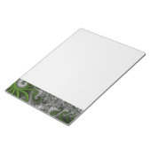 Fantasy World Green And Gray Abstract Fractal Art Notitieblok (Schuin)
