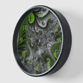 Fantasy World Green and Grey Abstract Fractal Art (Hoek)