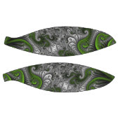 Fantasy World Green and Grey Abstract Fractal Art Basketbal (Panelen)