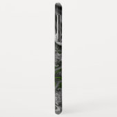 Fantasy World Green and Grey Abstract Fractal Art Case-Mate iPhone Case (Achterkant/links)