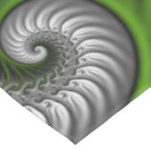 Fantasy World Green and Grey Abstract Fractal Art Tafelkleed (Gekanteld)