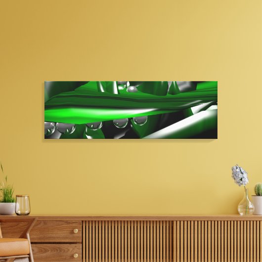 Fantasy World Malachit en Abstracte fractale kunst Canvas Afdruk (Insitu (Woonkamer))