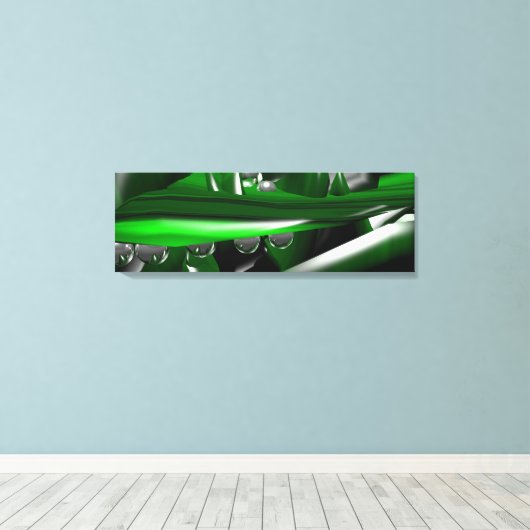 Fantasy World Malachit en Abstracte fractale kunst Canvas Afdruk (Insitu (Houten vloer))