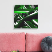 Fantasy World Malachit en Abstracte fractale kunst Canvas Afdruk (Insitu (Woonkamer))