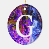 Fantasy World Monogram Keramisch Ornament (Links)