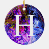 Fantasy World Monogram Keramisch Ornament (Achterkant)