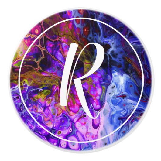 Fantasy World Monogram Keramische Knop (Voorkant)