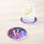 Fantasy World Monogram Zandsteen Onderzetter (Zijkant)