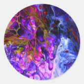 Fantasy World Ronde Sticker (Voorkant)