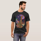 Fantasy Worlds Science Fiction Dragon Fight T-shirt (Voorkant volledig)