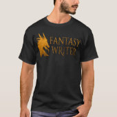 Fantasy Writer Dragon Author T-shirt (Voorkant)