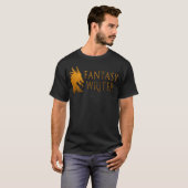 Fantasy Writer Dragon Author T-shirt (Voorkant volledig)