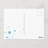 Fantasy Xmas fee sneeuwboom vakantie lichten Briefkaart (Achterkant)