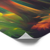 Fantasy Yellow Mushrooms Poster (Hoek)