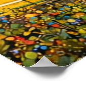 Fantasy Yellow Victorian House Poster (Hoek)