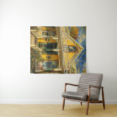 Fantasy Yellow Victorian House Wandkleed (In Situ (horizontaal))