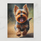 Fantasy Yorkshire Terrier Surreal Dog Art Briefkaart (Voorkant)
