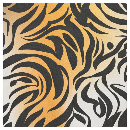 Fantasy Zebra Tiger Print Stof (Close Up)