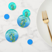 Fantasy Zee Dragon Shades of Blue Seaweed Bubbles Confetti (Groep)