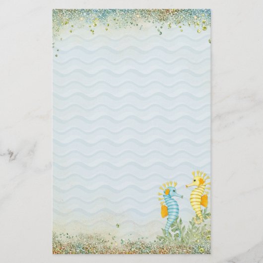 Fantasy Zee Horse en Bling Briefpapier (Voorkant)