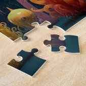 Fantasy zee wezens in levendige kleuren legpuzzel (Zijkant)