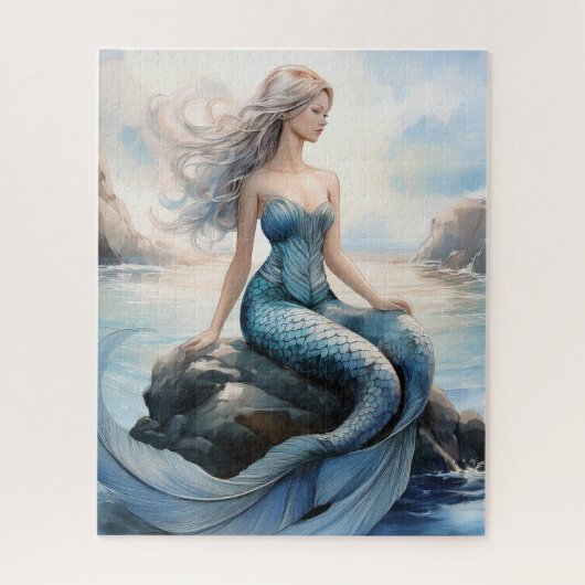 Fantasy Zeemeermin Jigsaw Puzzel (Verticaal)