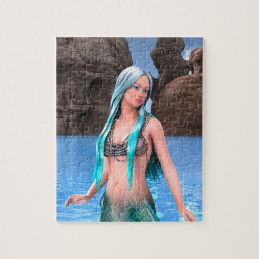 Fantasy Zeemeermin Legpuzzel (Verticaal)