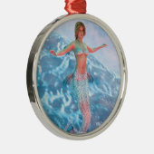 Fantasy Zeemeermin Metalen Ornament (Rechts)